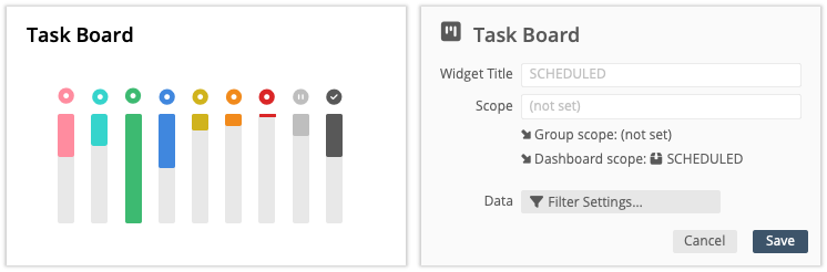Task Board Settings example